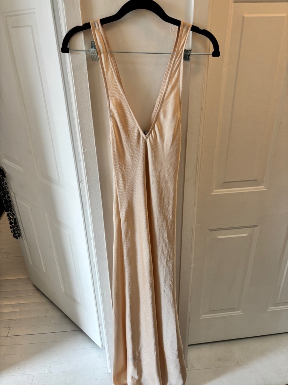 Trois Beige Maxi Slip Dress - Picture 5 of 6